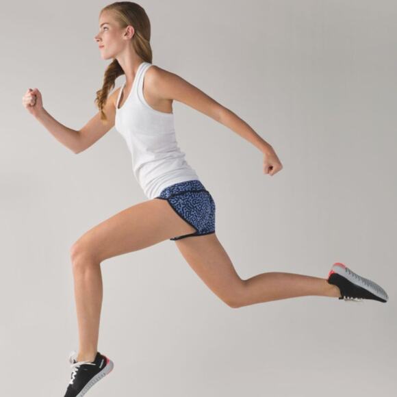 Lululemon Run: Speed Short *4-way Stretch Ace Spot Lullaby Black Swift Ultra 6 - Picture 3 of 6